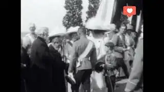 Встреча Императора Николая 2 и Цесаревича Алексея с ветеранами войны 1812 года