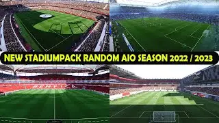NEW RANDOM STADIUMS PACK V1 SEASON 2022 / 2023 || PES 2021 & FOOTBALL LIFE 2023 || REVIEWS