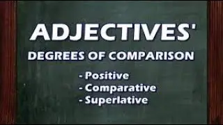 Adjectives ( degree of comparison )class 4th #positive #comparative #superlative