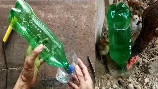 What can be made from plastic bottles  Chicken water tank