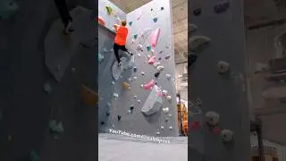 that last hold is scary! #bouldering #subscribe #shorts