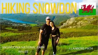 Hiking SNOWDON - Highest Peak in WALES. LLanberies Path. SNOWDONIA NATIONAL PARK