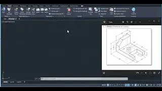 L-bracket orthographic (front, top & side) drawing in Autocad | Autocad beginners tutorials
