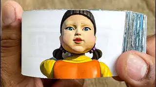 Squid Game Flipbook #3 | Red Light Green Light Game Flip Book | Flip Book Artist 2024