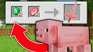 Minecraft Manhunt, But Mobs Trade Custom Weapons...