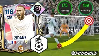 111 CM ZINEDINE ZIDANE Review✨ - INSANE Dribbling, Passes & Goals! - FC Mobile! (Best CM)