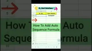 How to get auto count /sequence formula in excel | formula | MSO | O365 | Excel | office