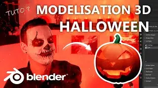 Modélisation sur Blender 3D pour Halloween !
