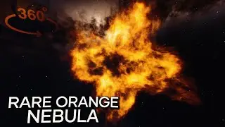 An Emotional Voyage into a Rare Orange Nebula (M1-67) - 360° VR Video [4K]
