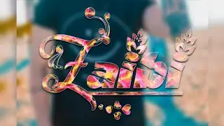 Glass Font With Dual Color Cuts In Urdu/Hindi Tutorial || By Zaibi ft Umar Creation ||