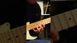 Guitar E Rock/Blues Riff example. Fender Stratocaster with scalloped neck #electricguitar