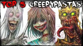 Drawing & Reading Top 5 CREEPYPASTA Stories  ✍️