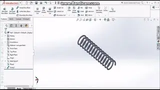 Solidworks tutorial | How To Make a Simple Spring in SolidWorks