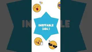 Word of the Day: Unlocking the Meaning of "Ineffable" to Improve Your English #shorts