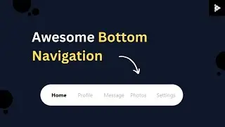 ✨ Responsive Bottom Navigation Bar Using Next.js & TailwindCSS