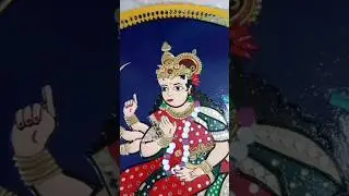 Meladi Mata ji Lippan Artwork complete #lippanmirrorart #art #lippanartdesign #lippanwork #drawing