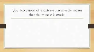 Optometry MCQs Series - Part 8