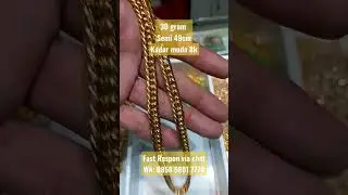 kalung Hollow Dobel semi 30 gram kadar muda #kalungemas  #perhiasanemas #perhiasanupdate