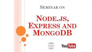 Learn NodeJS, Express and MongoDB