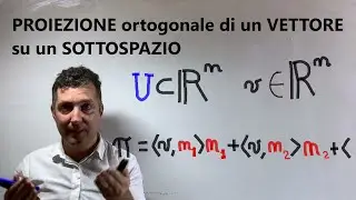 Proiezione ortogonale di un vettore su un sottospazio vettoriale .Esercizi