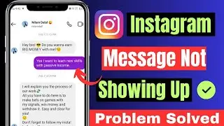Instagram Message Not Showing Up | Instagram Message Problem 20023 |Instagram Chats Not Showing 2023