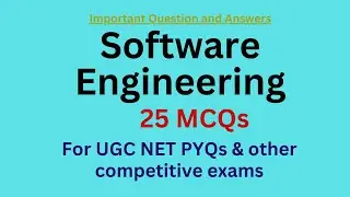 Top 25 MCQs of SE for UGC NET PYQs | Software Engineering MCQ for competitive exams