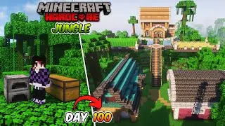 I Survived 100 Days In Jungle Only World In Minecraft Hardcore ( Hindi )