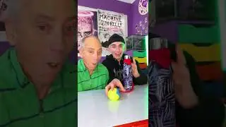 DAD EATS TENNIS BALLS🏀😱 (magic trick behind the scenes) #shorts