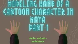 How to model 3d hand in maya 2022 - tutorial for Beginners | part-1