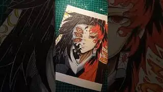 drawing kokushibo uppermoon1 - Demon Slayer part2 #shorts