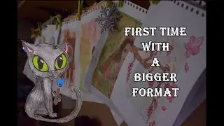 First time with a bigger format - Pencils on A3 size paper *time-lapse*