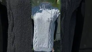 Процесс вязания жилета #knitting #music