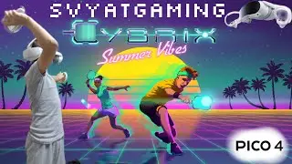 Pico 4 / CYBRIX / 1- 25 Level / VR Games / Fitness for VR / Play the racket game from the future in