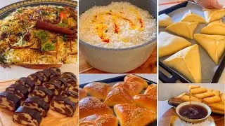 الذ وصفة للشاي والقهوة بدون أي أدوات تشكيل 🫰فطائر هشة للمدارس..رز برياني بدون لحم..بسكوت بقرمشة روعة