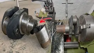 Repair of broken crankshaft of old one cylinder diesel peter engine | Amazing restoration local shop