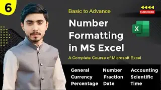 Number Formatting in MS Excel | Custom Number Formatting in Excel | #2024
