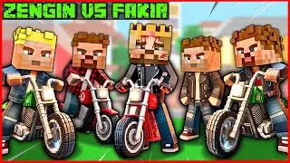 RICH MOTOR GANG VS POOR MOTOR GANG! 😂 -Minecraft