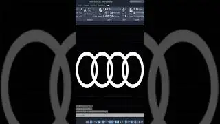AutoCAD 2D Exercise Create Audi Logo