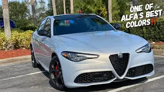 This Lunare White 2021 Alfa Romeo Giulia Ti Sport  Is A Jaw Dropper!