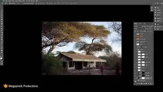 Making the shot. An Eco Camp in the Amboseli.