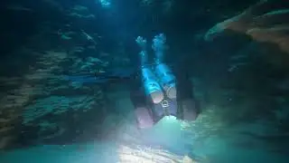 Abu Helal canyon (cavern dive) in Dahab, Egypt