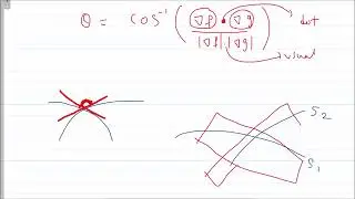 Example on how to find angle between the surfaces