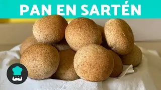 Cómo hacer PAN INTEGRAL Sin Horno 🍞 (Pan en Sartén en 15 Minutos)