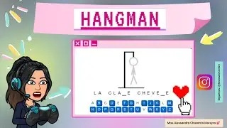 ¡HANGMAN o el juego del AHORCADO para usar en tus clases online!