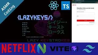 Netflix Login Page Clone | Neovim ASMR