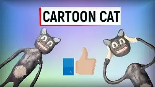 cartoon cat из пластилина / мультяшный кот лепка для начинающих