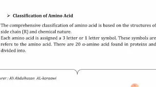 Classification, Essential and Non-essential of Amino Acids