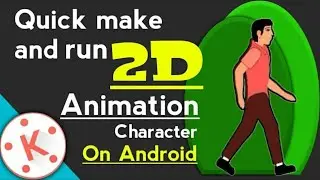 How to make and move quick 2D animation character on android | Make own 2D character and use anyware