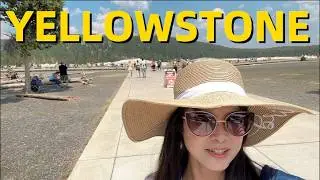 Yellowstone Old Faithful Show Time in Summer