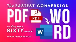 How to Convert PDF to WORD - The Easiest & Efficient Way | Limitations of MS WORD as PDF converter